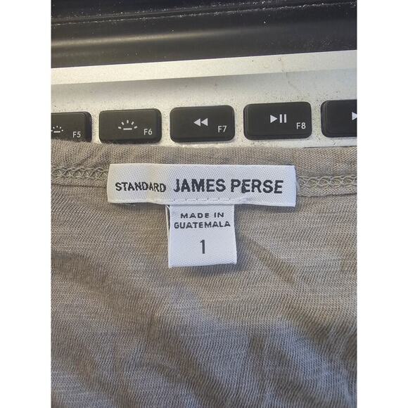 James Perse Women's Scoop Neck Pullover T-Shirt Dress Short Sleeve Tan Size 1 - Picture 3 of 4